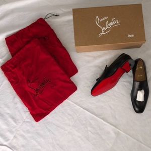 Christian Louboutin Tassel Black Patent Loafers